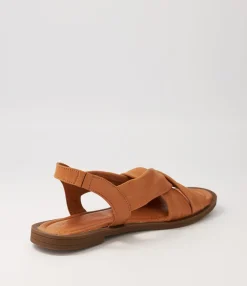 Flash Sale Midas Shoes Desire Tan Leather Sandals