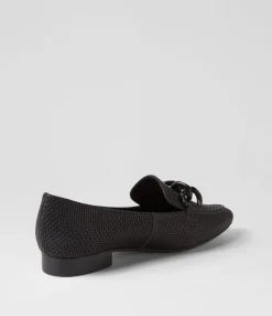 Online Midas Shoes Devin Black Leather Loafers