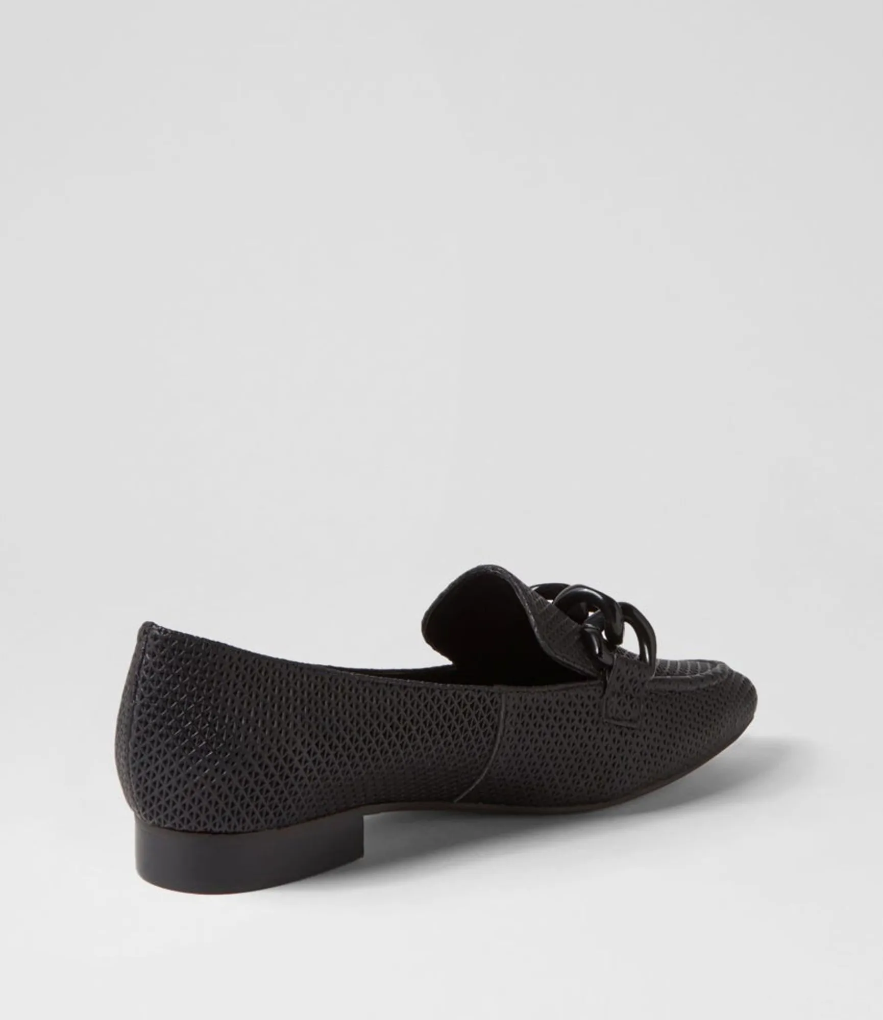 Online Midas Shoes Devin Black Leather Loafers