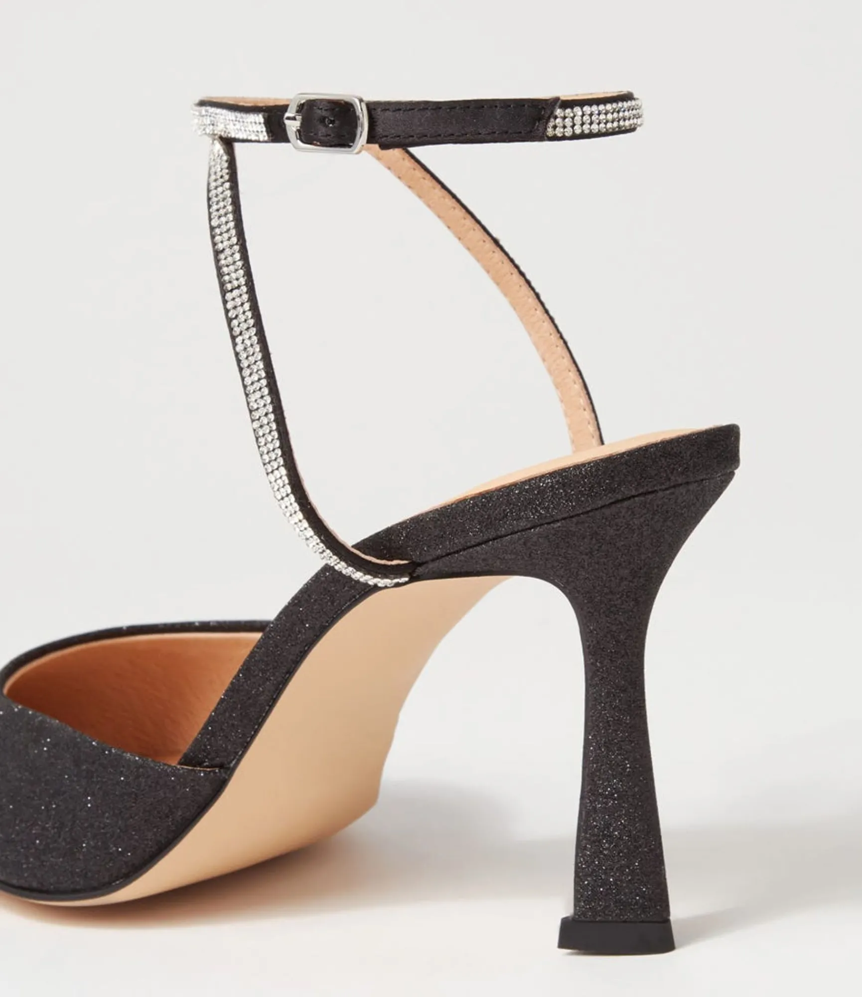 Sale Midas Shoes Dialla Black Glitter Sandals