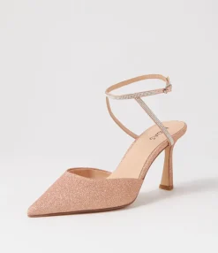 Best Midas Shoes Dialla Nude Glitter Sandals