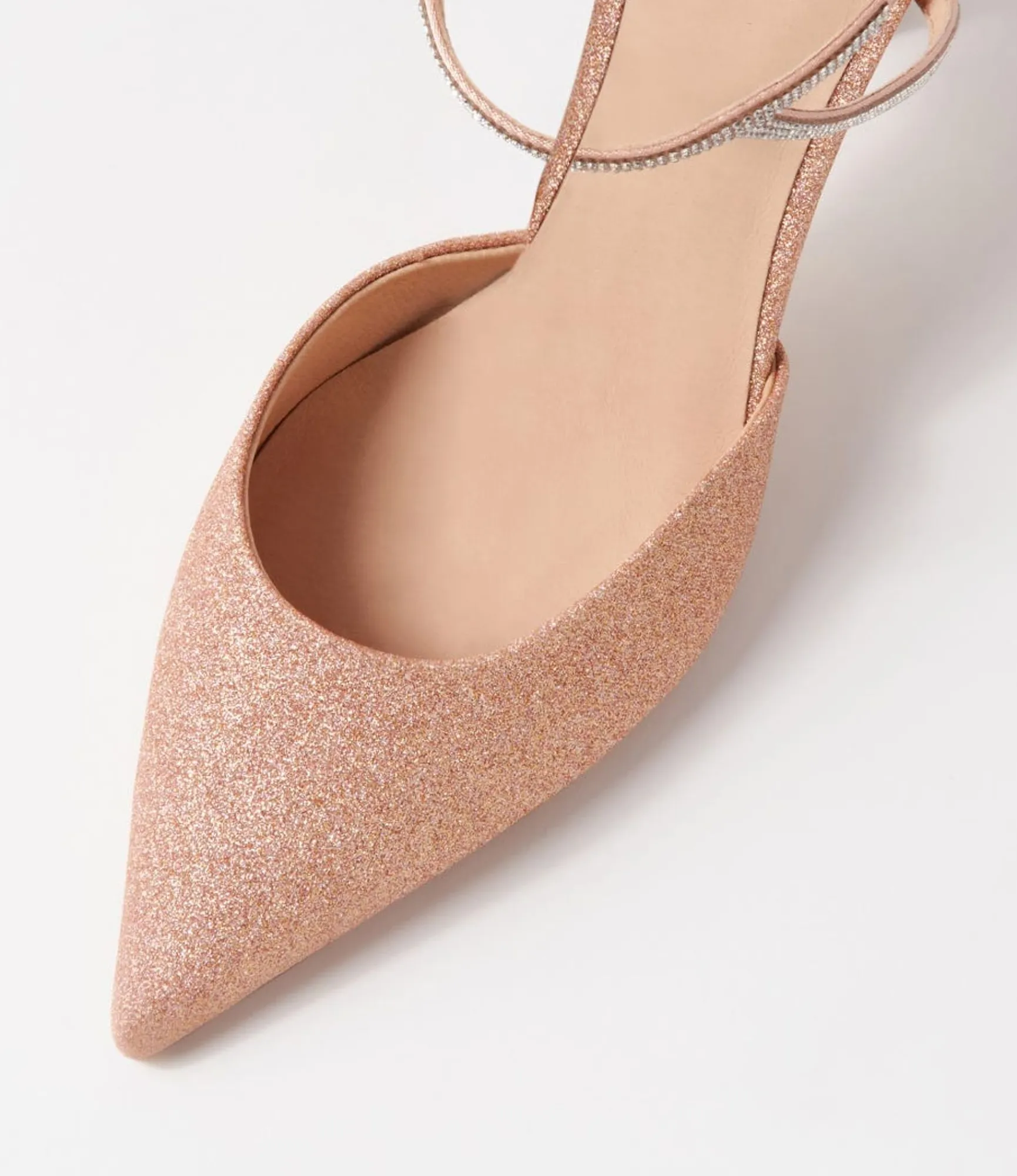 Best Midas Shoes Dialla Nude Glitter Sandals