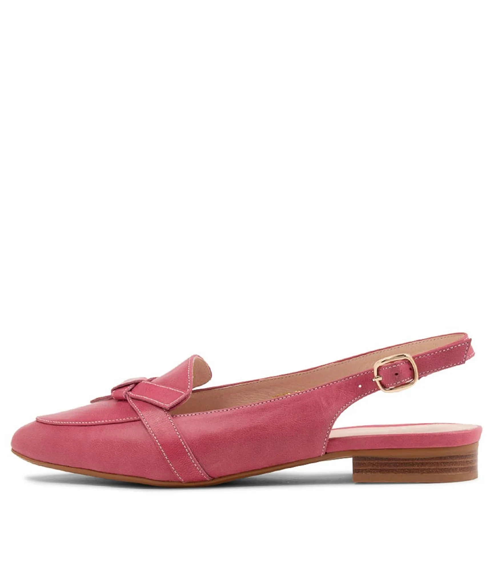 New Midas Shoes Dido Fuchsia Leather Loafers