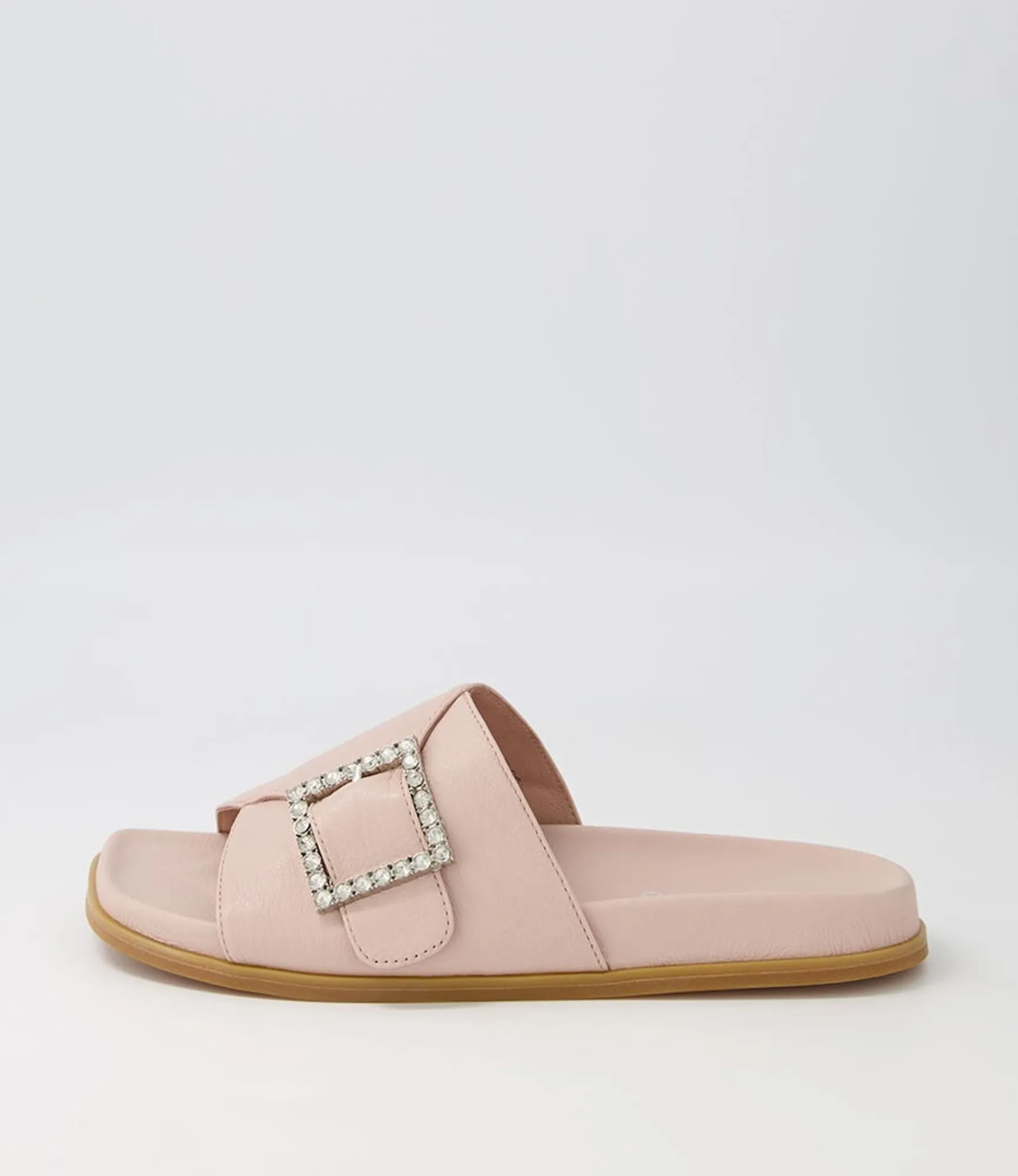 Cheap Midas Shoes Doe Rose Leather Slides