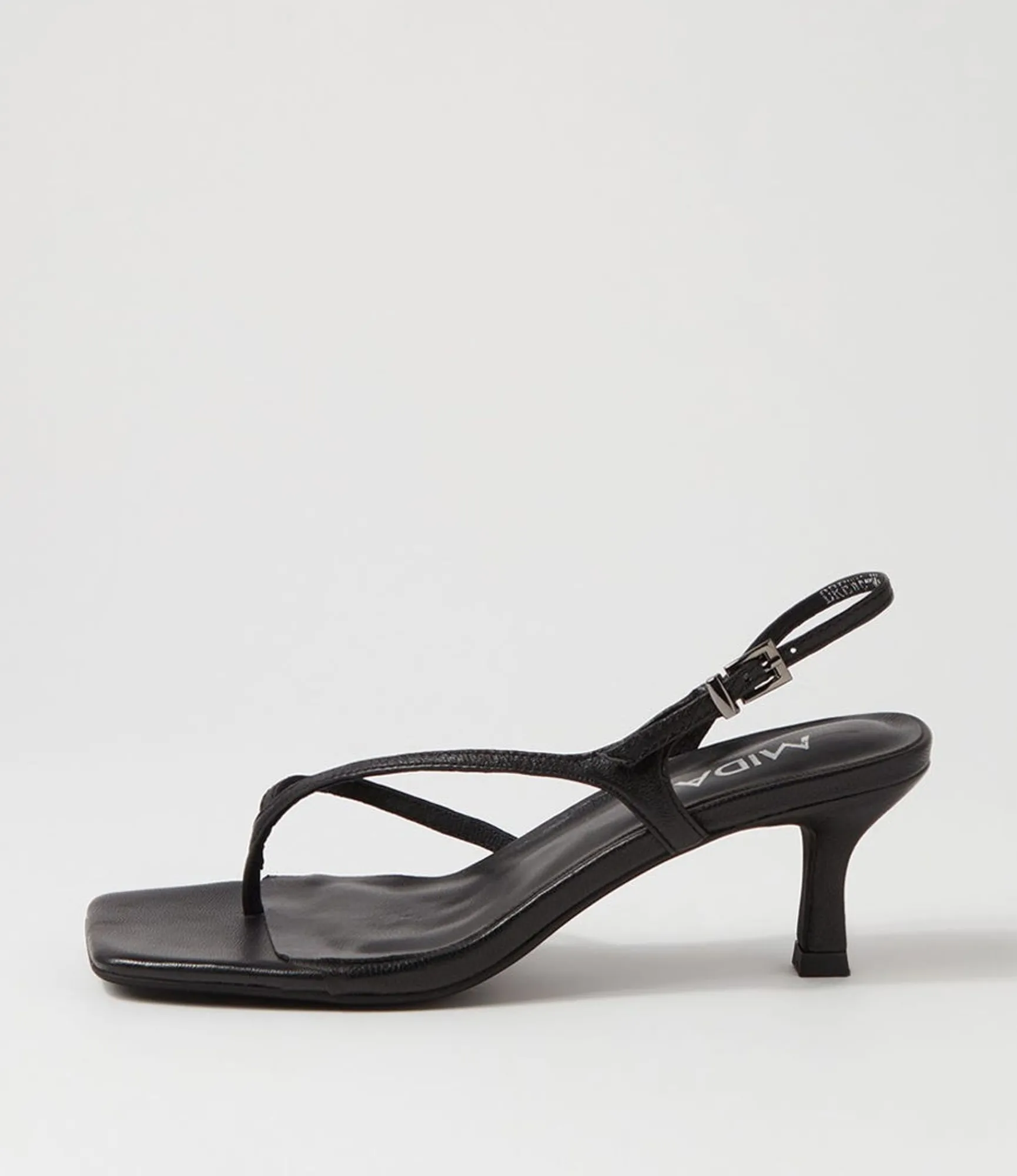Flash Sale Midas Shoes Drewe Black Leather Sandals