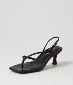 Flash Sale Midas Shoes Drewe Black Leather Sandals