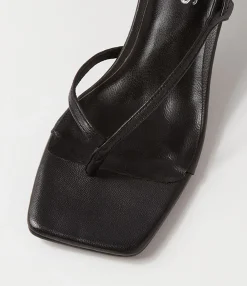 Flash Sale Midas Shoes Drewe Black Leather Sandals
