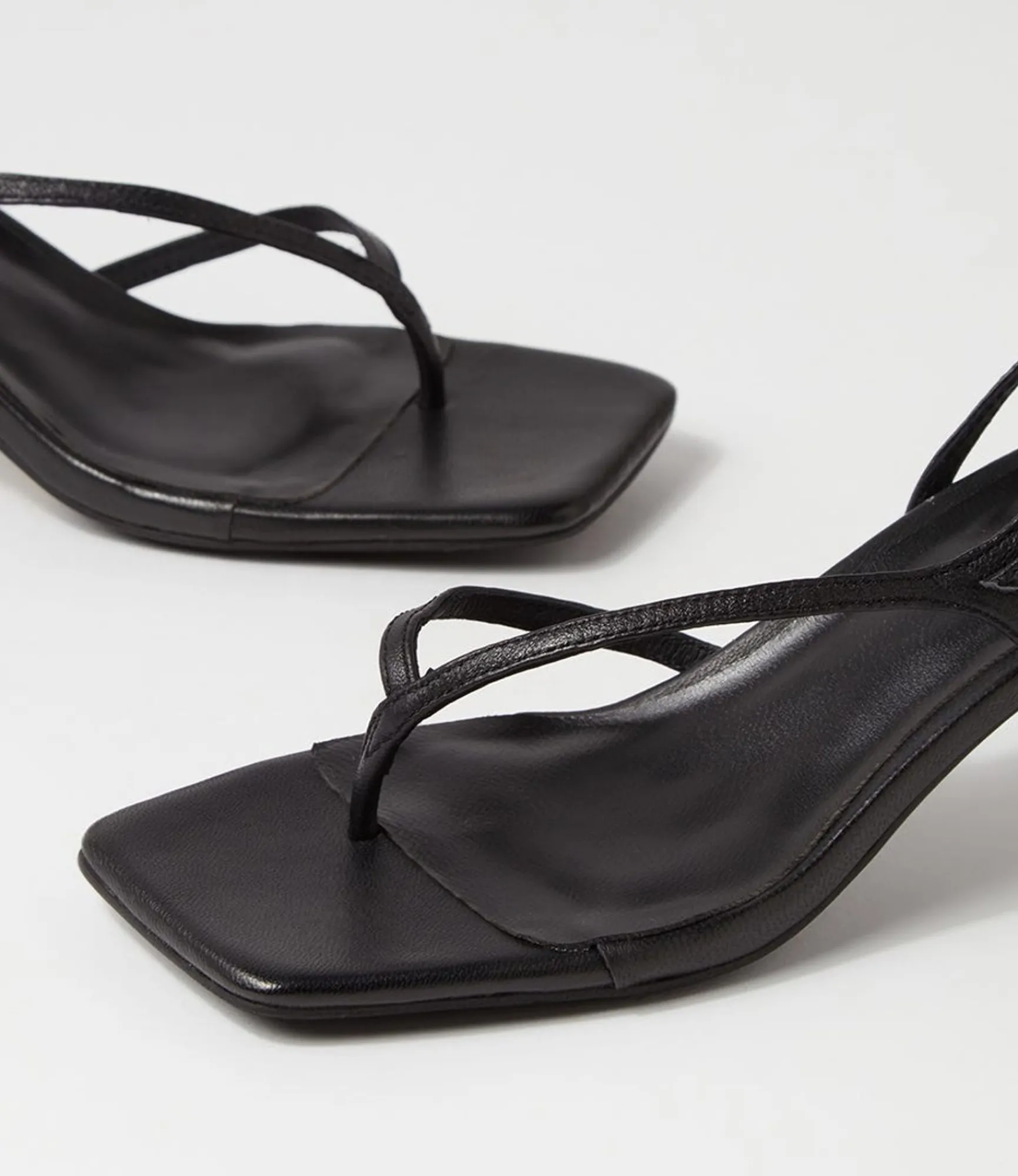Flash Sale Midas Shoes Drewe Black Leather Sandals