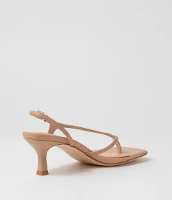 Discount Midas Shoes Drewe Nude Leather Sandals