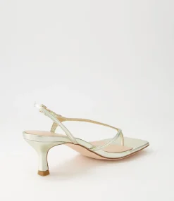 Discount Midas Shoes Drewe Pale Gold Leather Sandals
