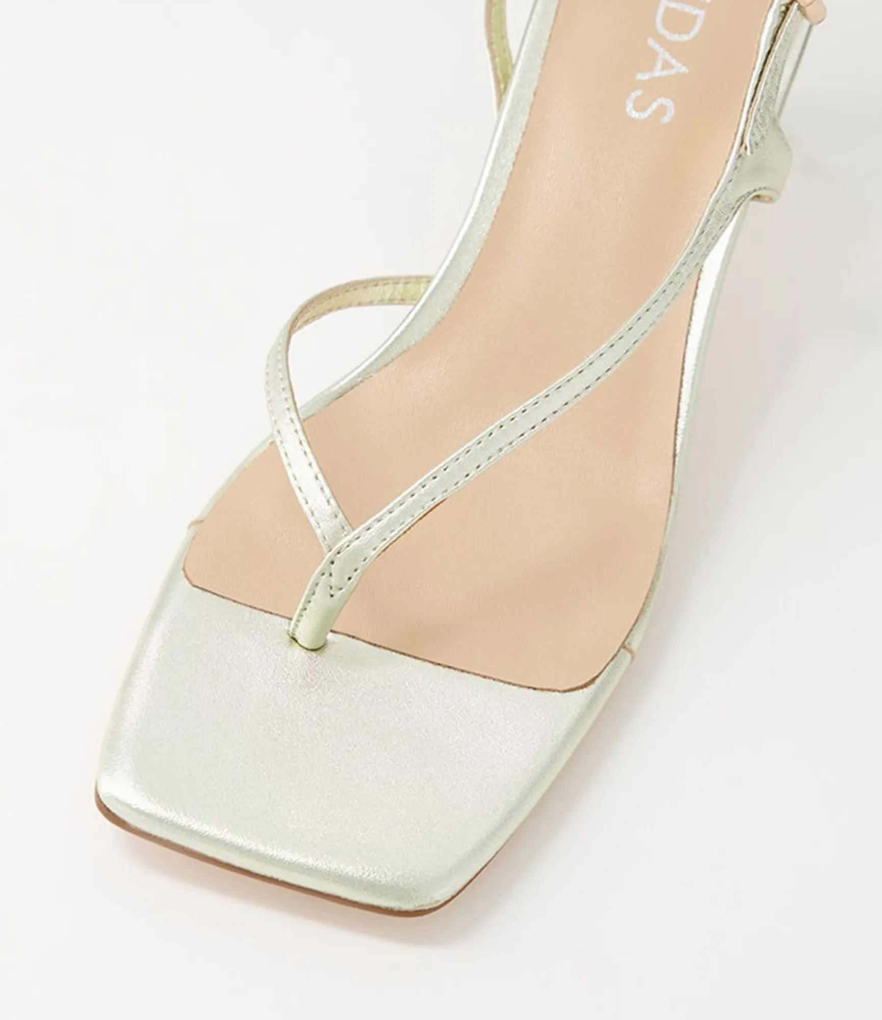 Discount Midas Shoes Drewe Pale Gold Leather Sandals