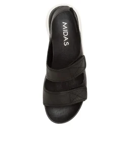 Cheap Midas Shoes Elro Black Leather