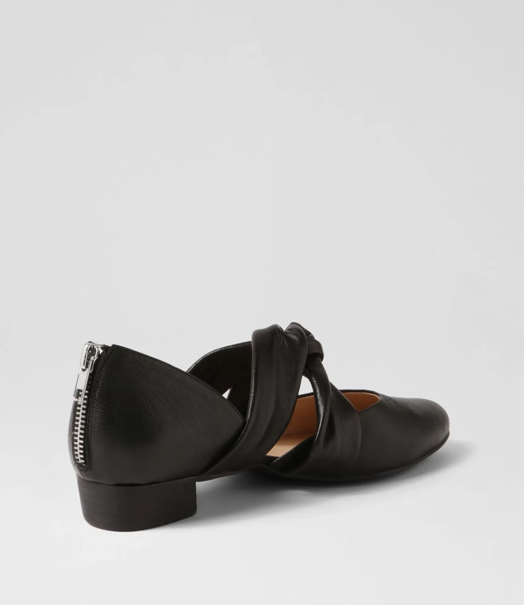 Best Sale Midas Shoes Envy Black Leather Flat Shoes