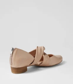 Store Midas Shoes Envy Cafe Leather Flat Shoes