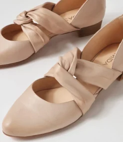 Store Midas Shoes Envy Cafe Leather Flat Shoes