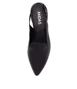 Clearance Midas Shoes Erol Black Leather Loafers