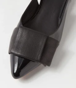 Shop Midas Shoes Evens Black Patent Leather Flat Shoes