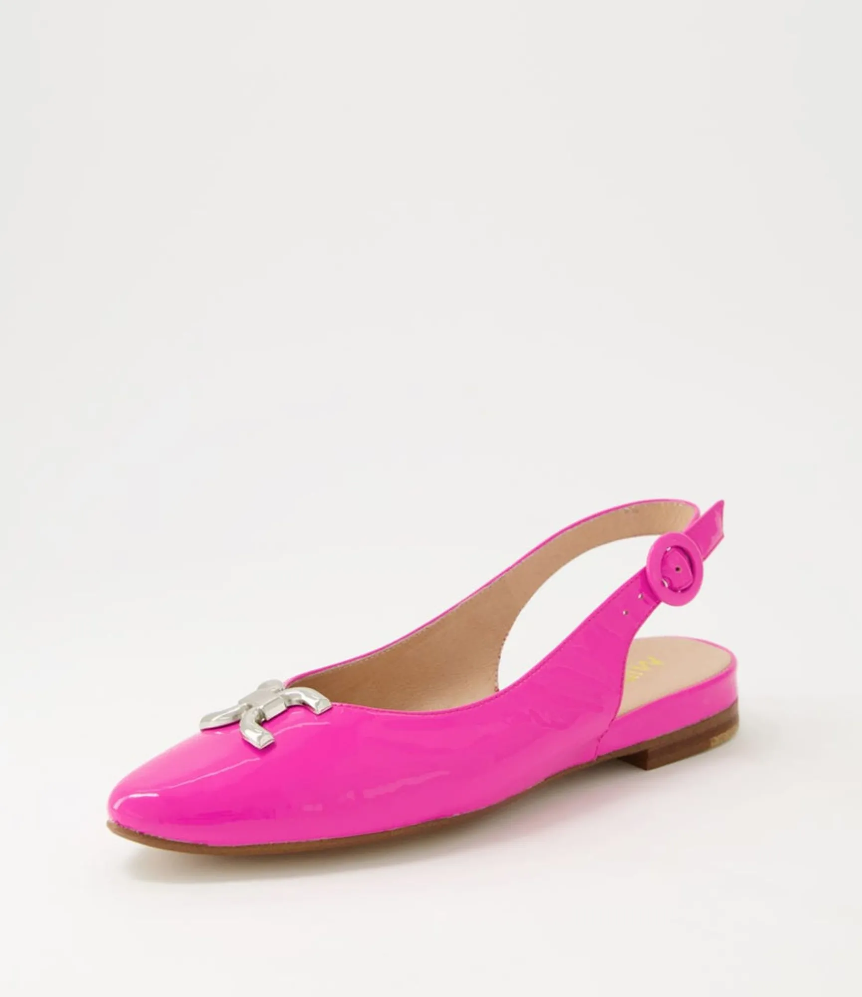 Online Midas Shoes Fallone Hot Pink Patent Leather Flat Shoes