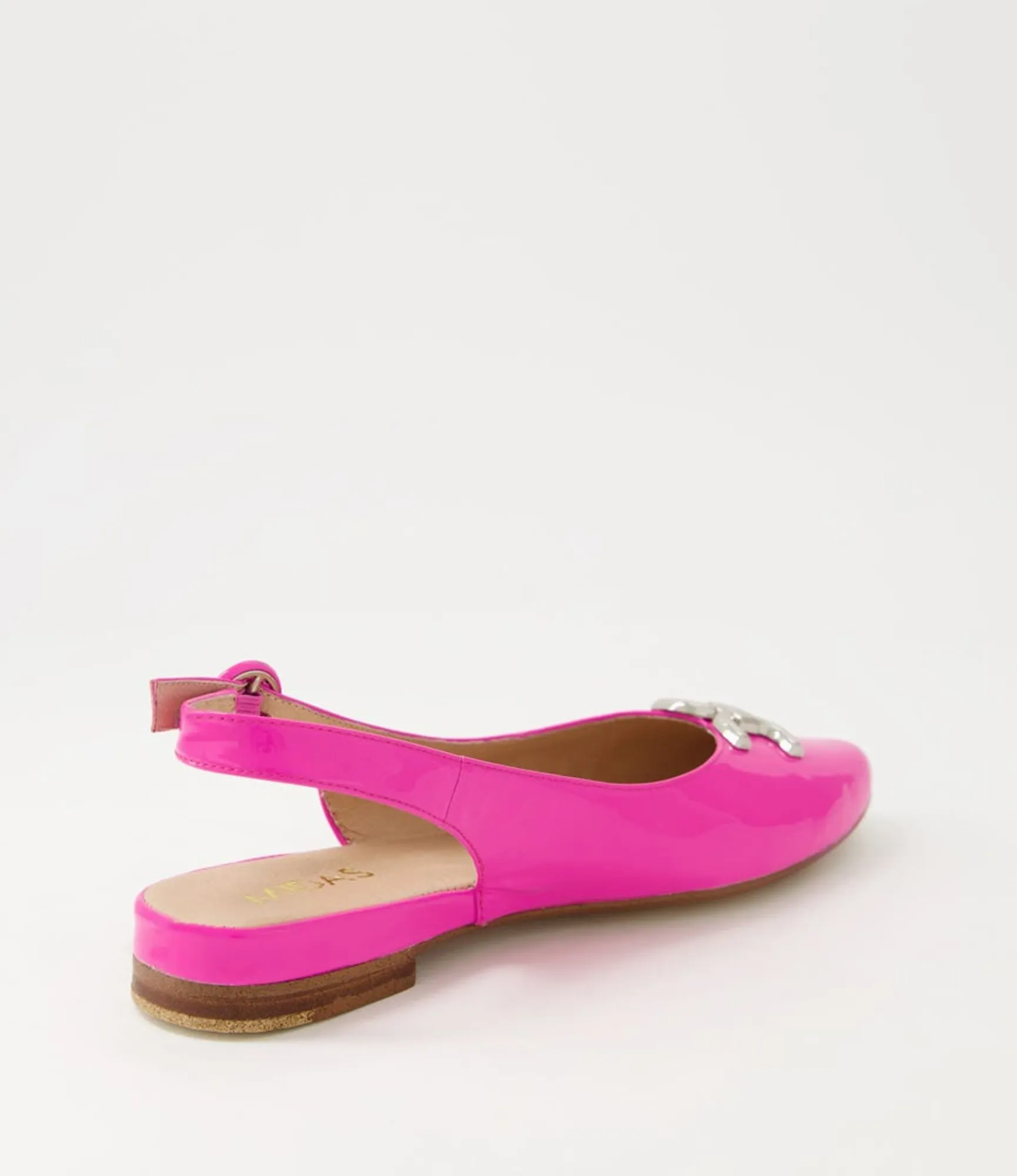 Online Midas Shoes Fallone Hot Pink Patent Leather Flat Shoes