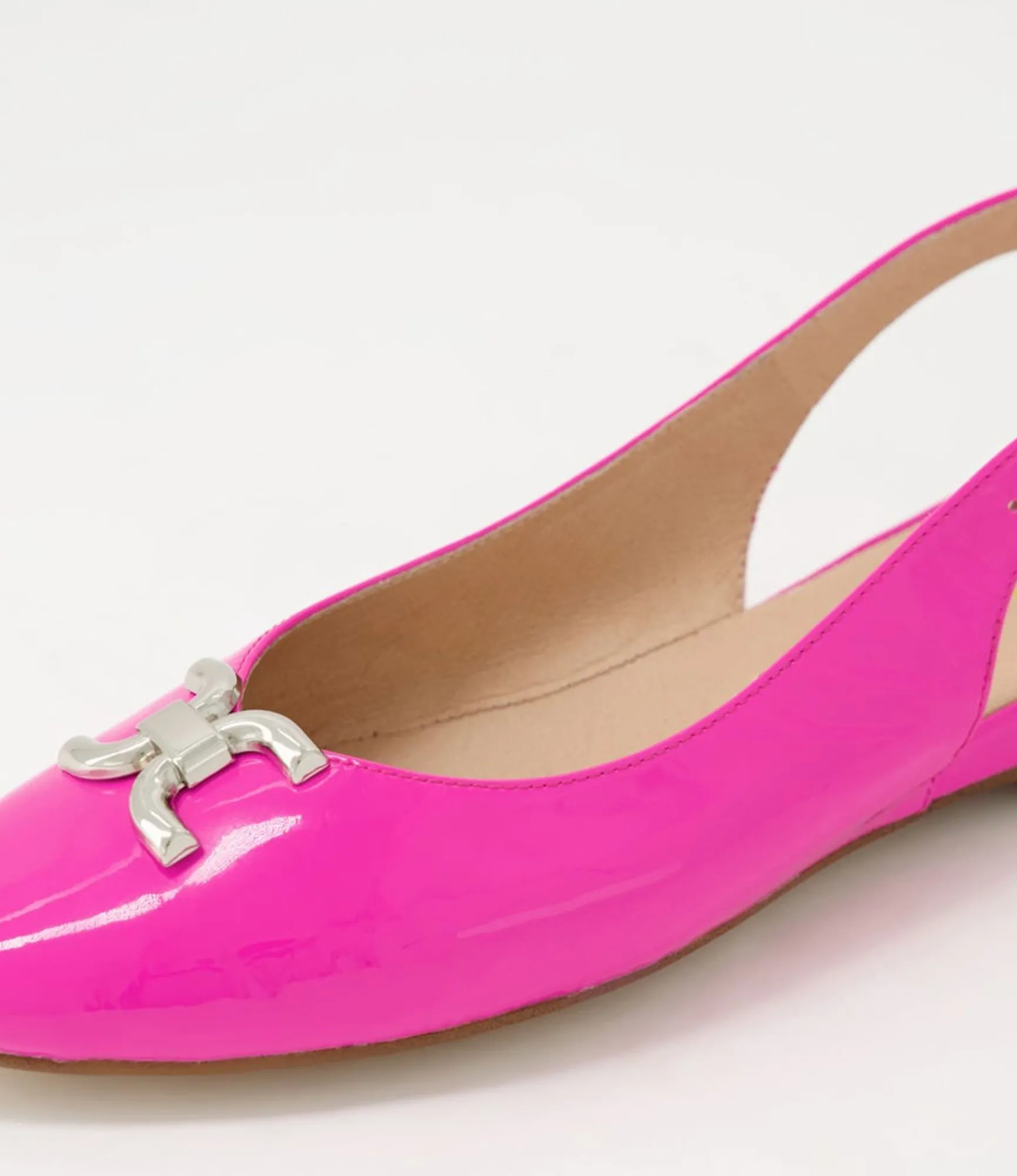 Online Midas Shoes Fallone Hot Pink Patent Leather Flat Shoes