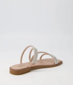 Discount Midas Shoes Fanto Silver Nude Jewels Slides