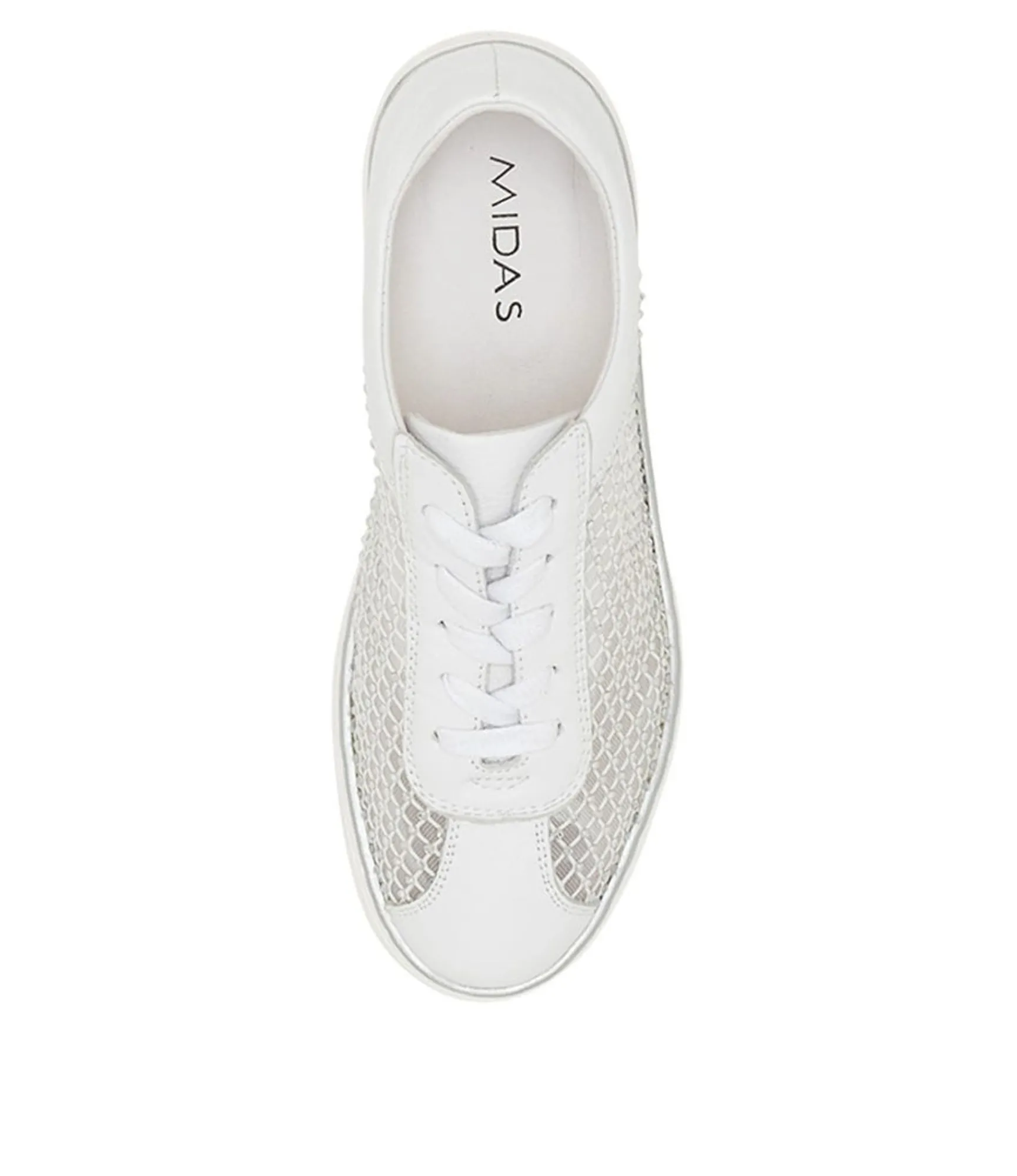 Online Midas Shoes Farais White Leather
