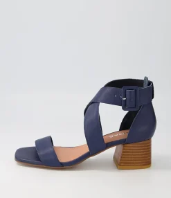 Flash Sale Midas Shoes Farlane Navy Leather Sandals
