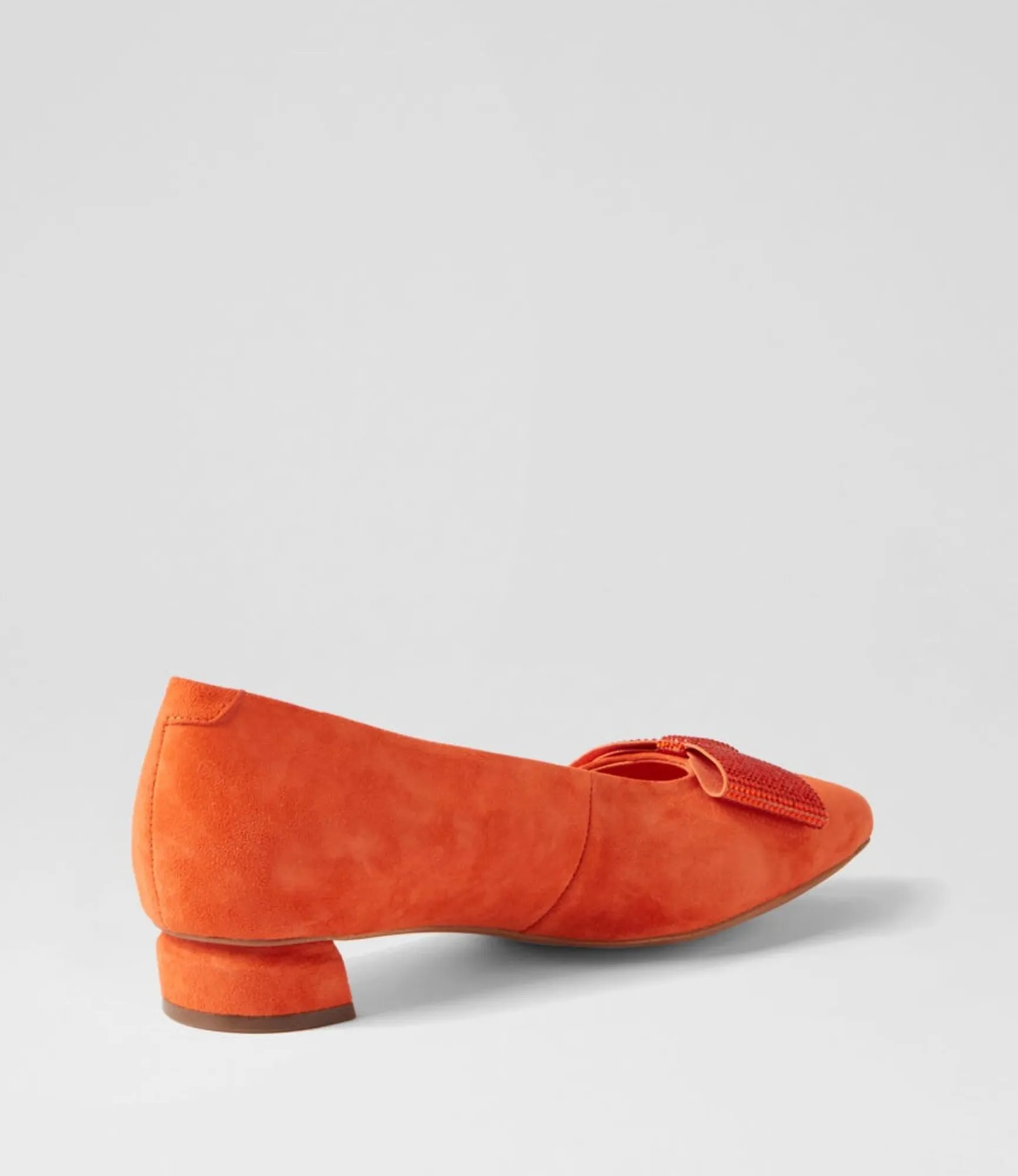 Best Sale Midas Shoes Fauner Light Orange Suede Flat Shoes