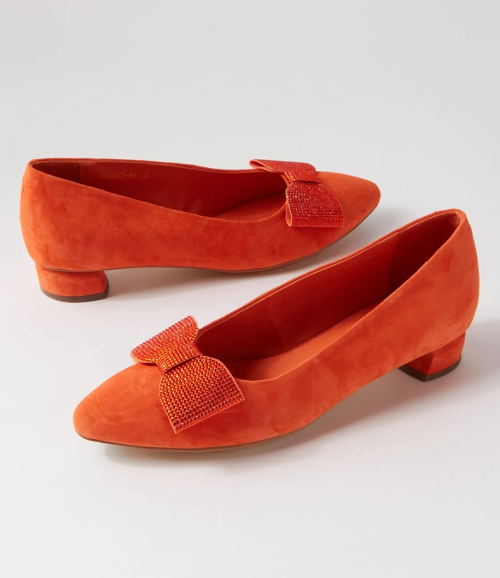 Best Sale Midas Shoes Fauner Light Orange Suede Flat Shoes