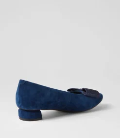 Best Sale Midas Shoes Fauner Navy Suede Flat Shoes