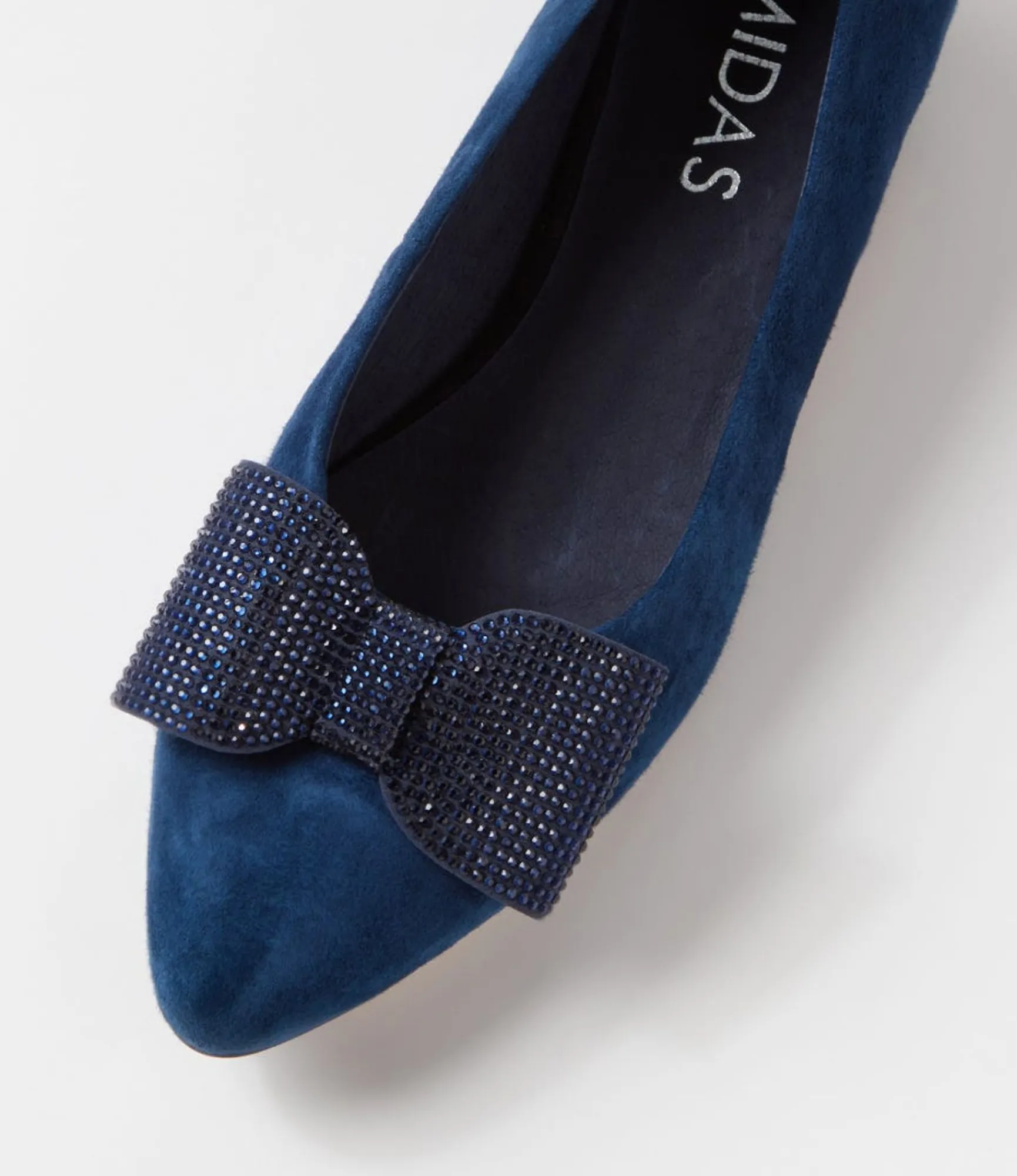 Best Sale Midas Shoes Fauner Navy Suede Flat Shoes