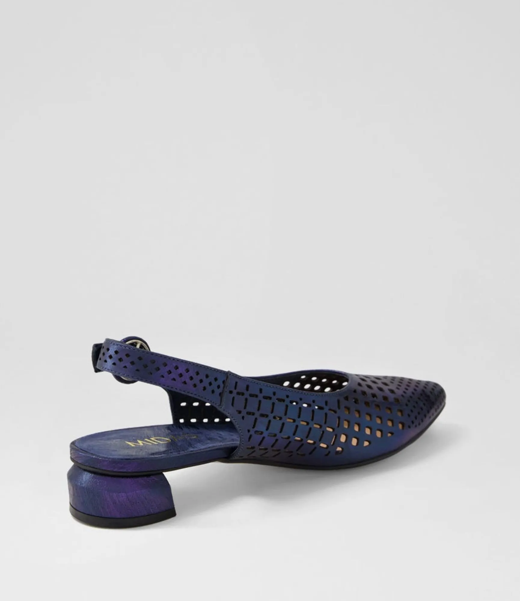 Fashion Midas Shoes Favla Navy Scratch Leather Flat Shoes