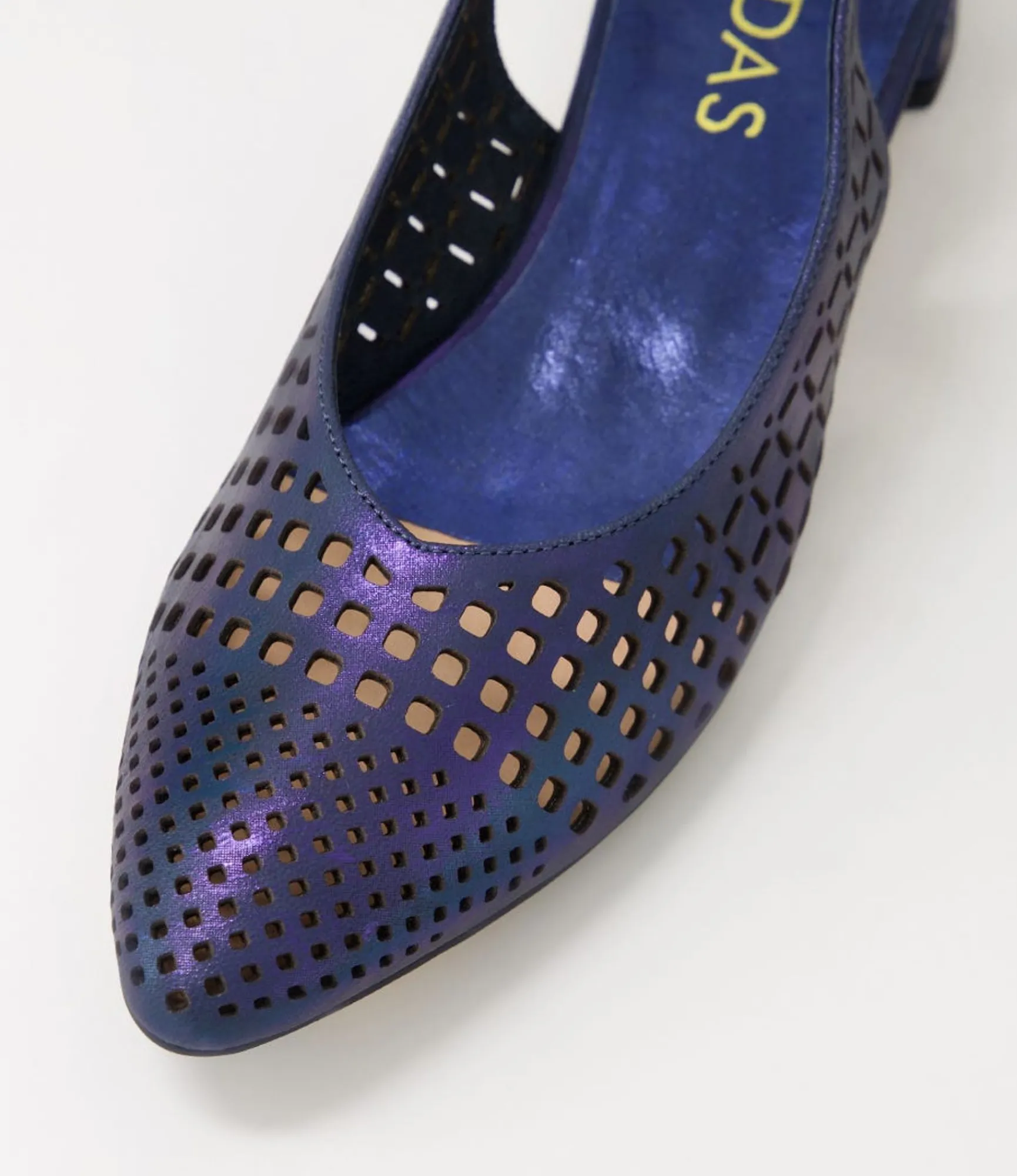 Fashion Midas Shoes Favla Navy Scratch Leather Flat Shoes