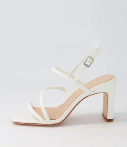 Flash Sale Midas Shoes Fayte White Leather Sandals