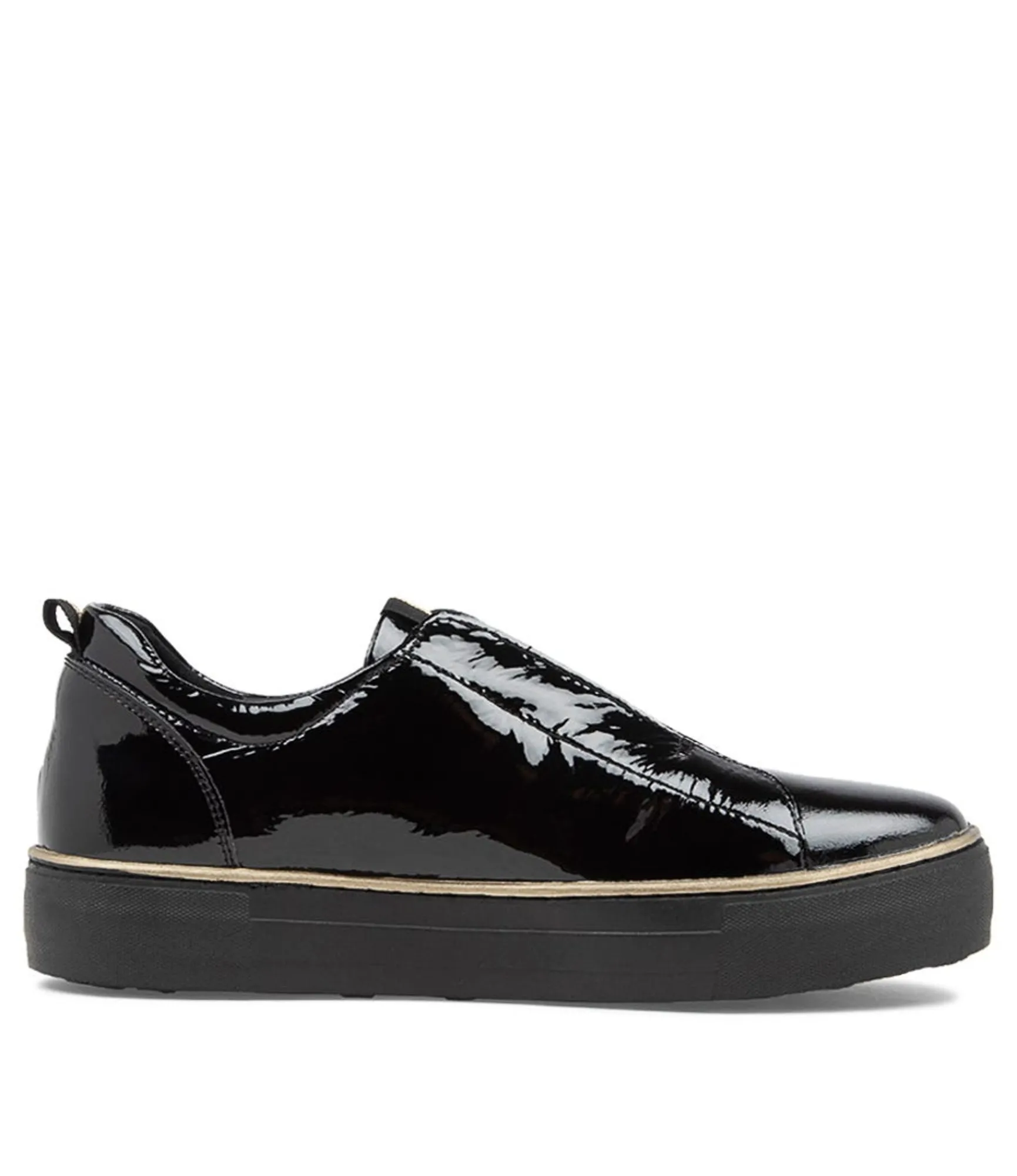 Flash Sale Midas Shoes Feathers Black Patent Leather Sneakers