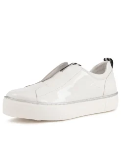 Cheap Midas Shoes Feathers White Patent Leather Sneakers