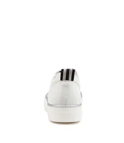 Cheap Midas Shoes Feathers White Patent Leather Sneakers