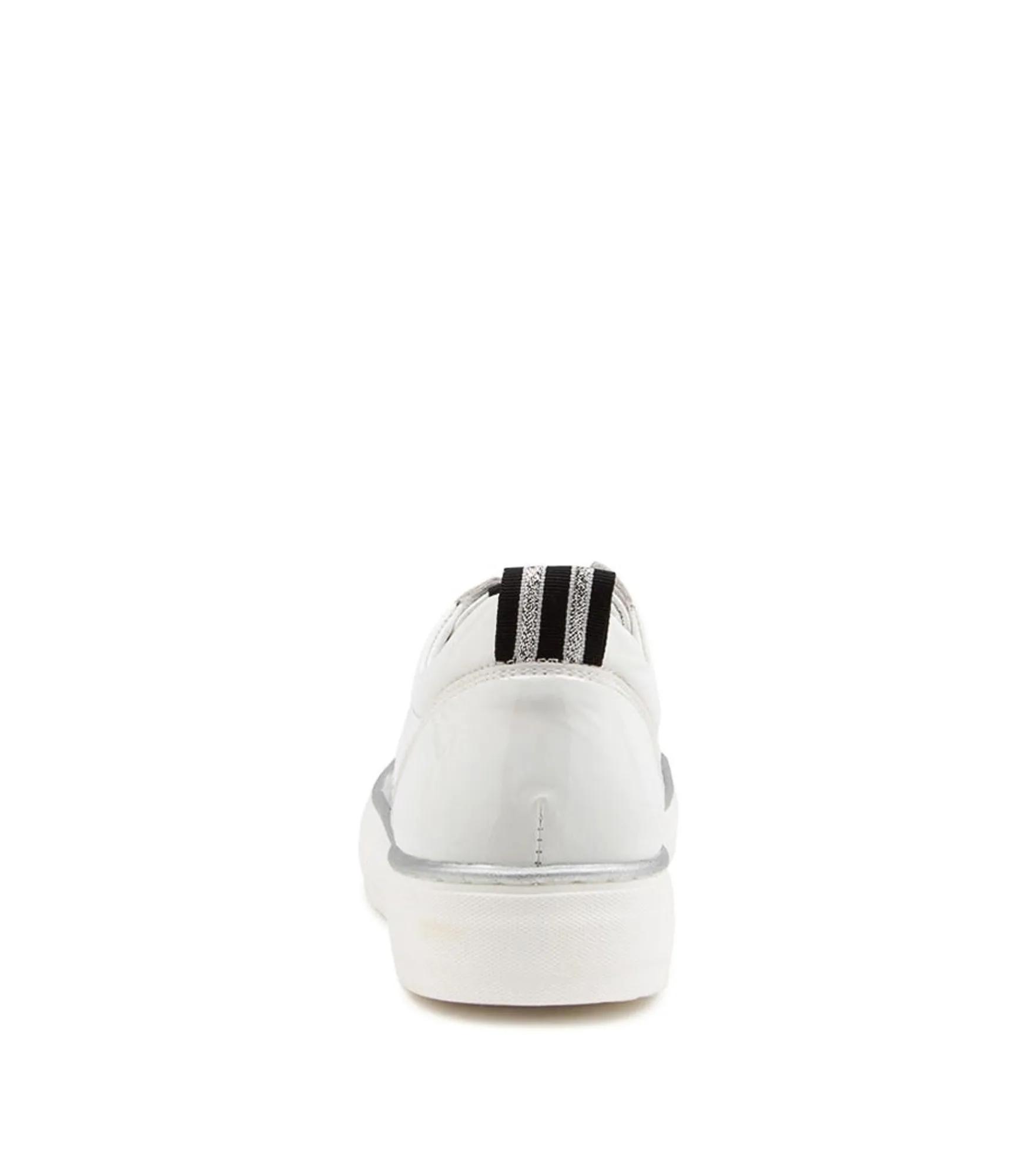 Cheap Midas Shoes Feathers White Patent Leather Sneakers