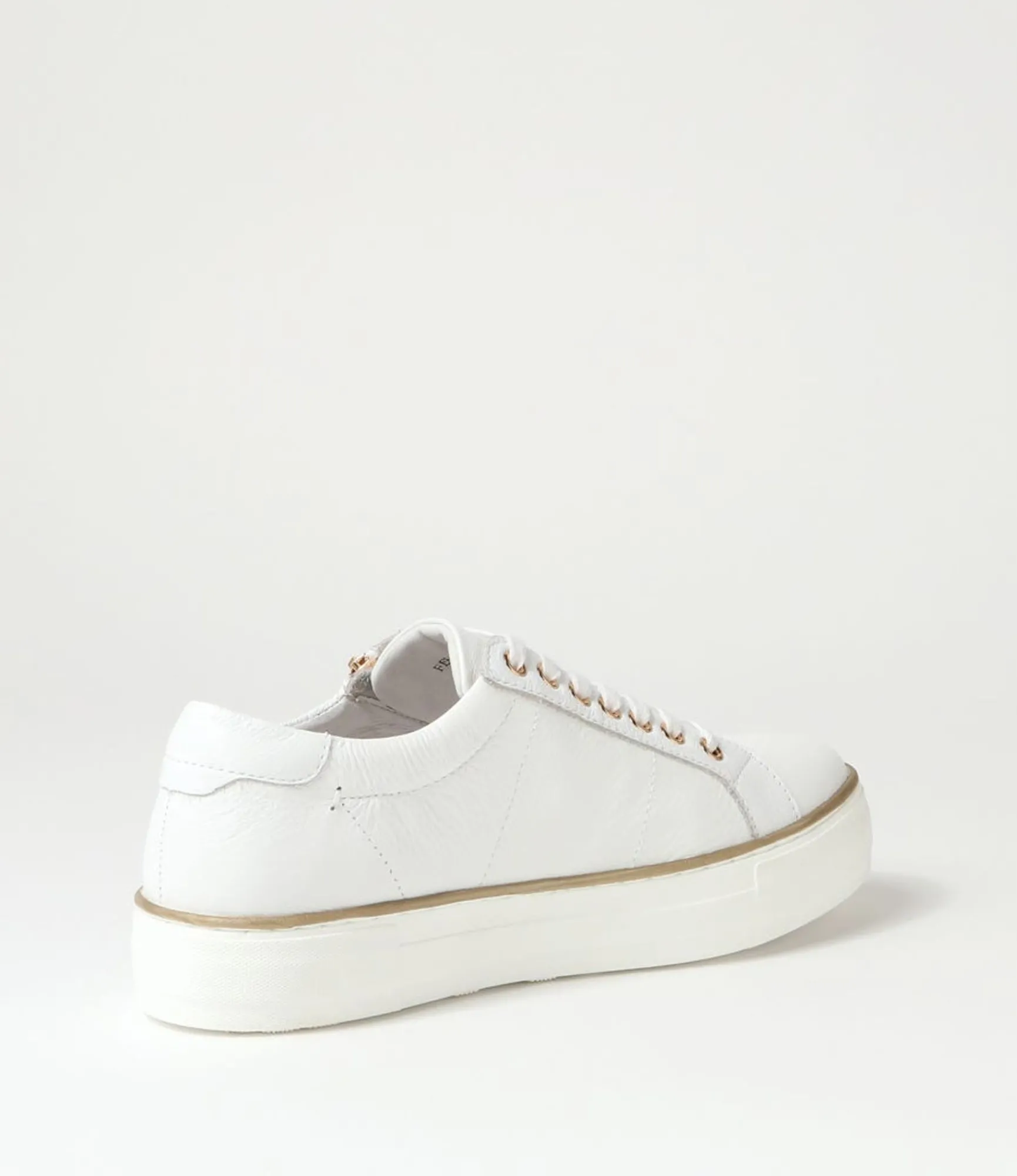 Clearance Midas Shoes Feema White Leather Sneakers