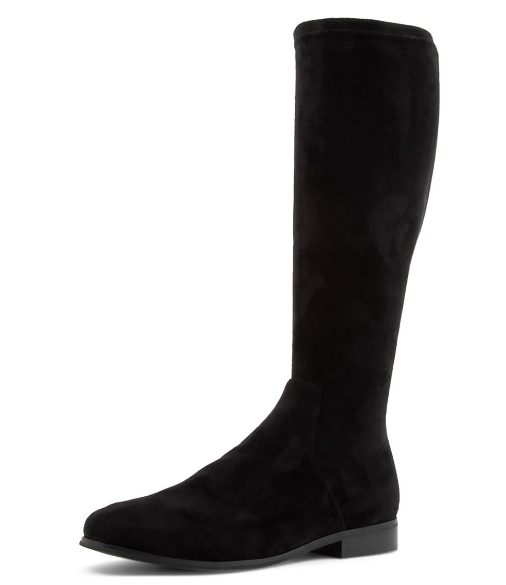 Online Midas Shoes Fiery Black Stretch Microsuede Knee High Boots