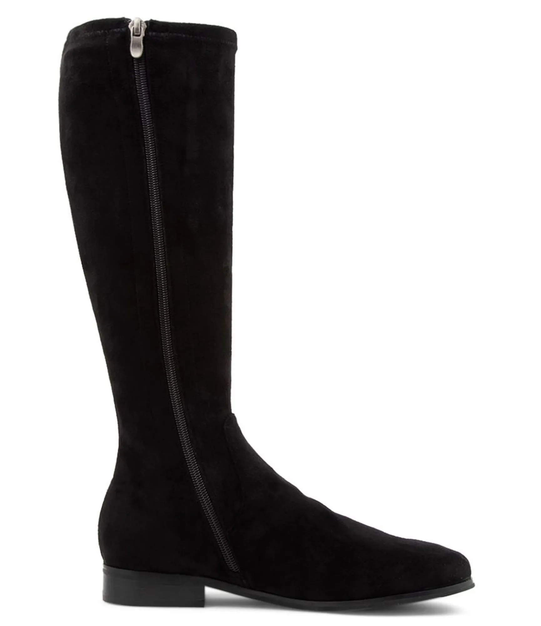 Online Midas Shoes Fiery Black Stretch Microsuede Knee High Boots