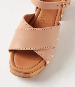 Cheap Midas Shoes Fillie Nude Leather Sandals