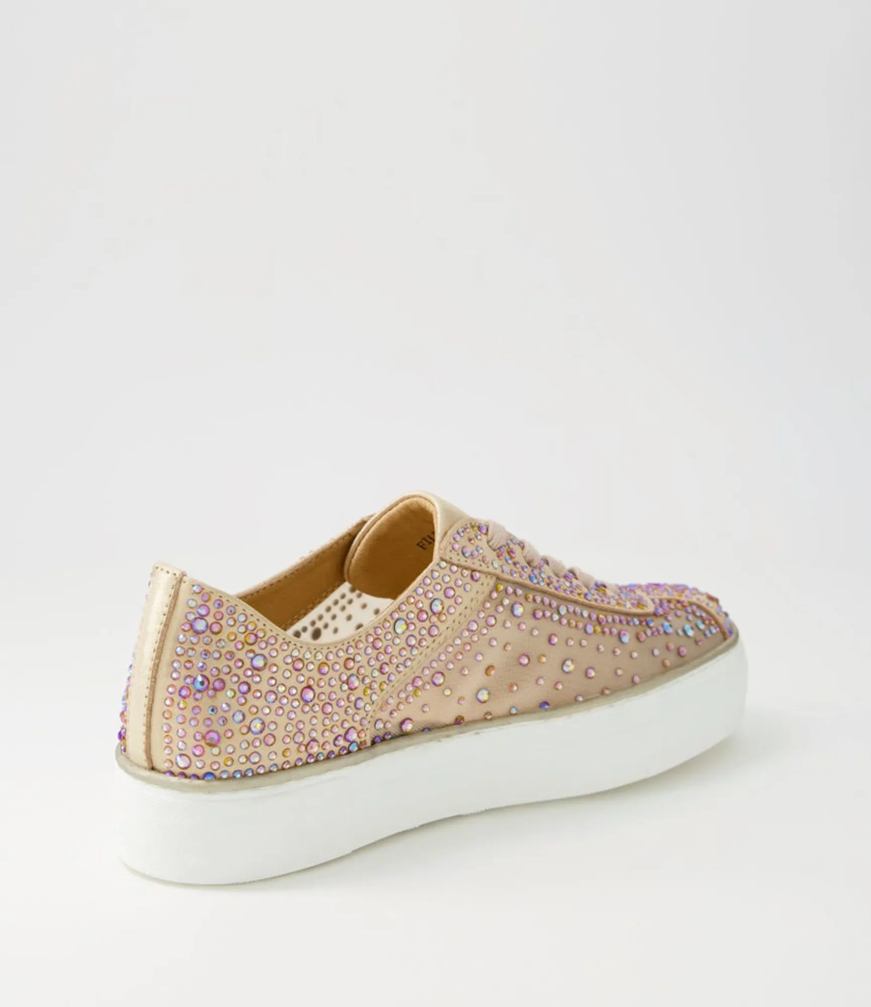 Flash Sale Midas Shoes Fillip Old Gold Shimmer Leather Mesh Sneakers