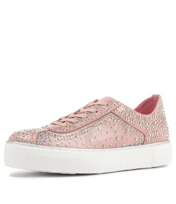 New Midas Shoes Fillip Pink Mesh Leather Sneakers