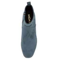 Online Midas Shoes Fillis Dk Denim Stretch Microsuede Ankle Boots