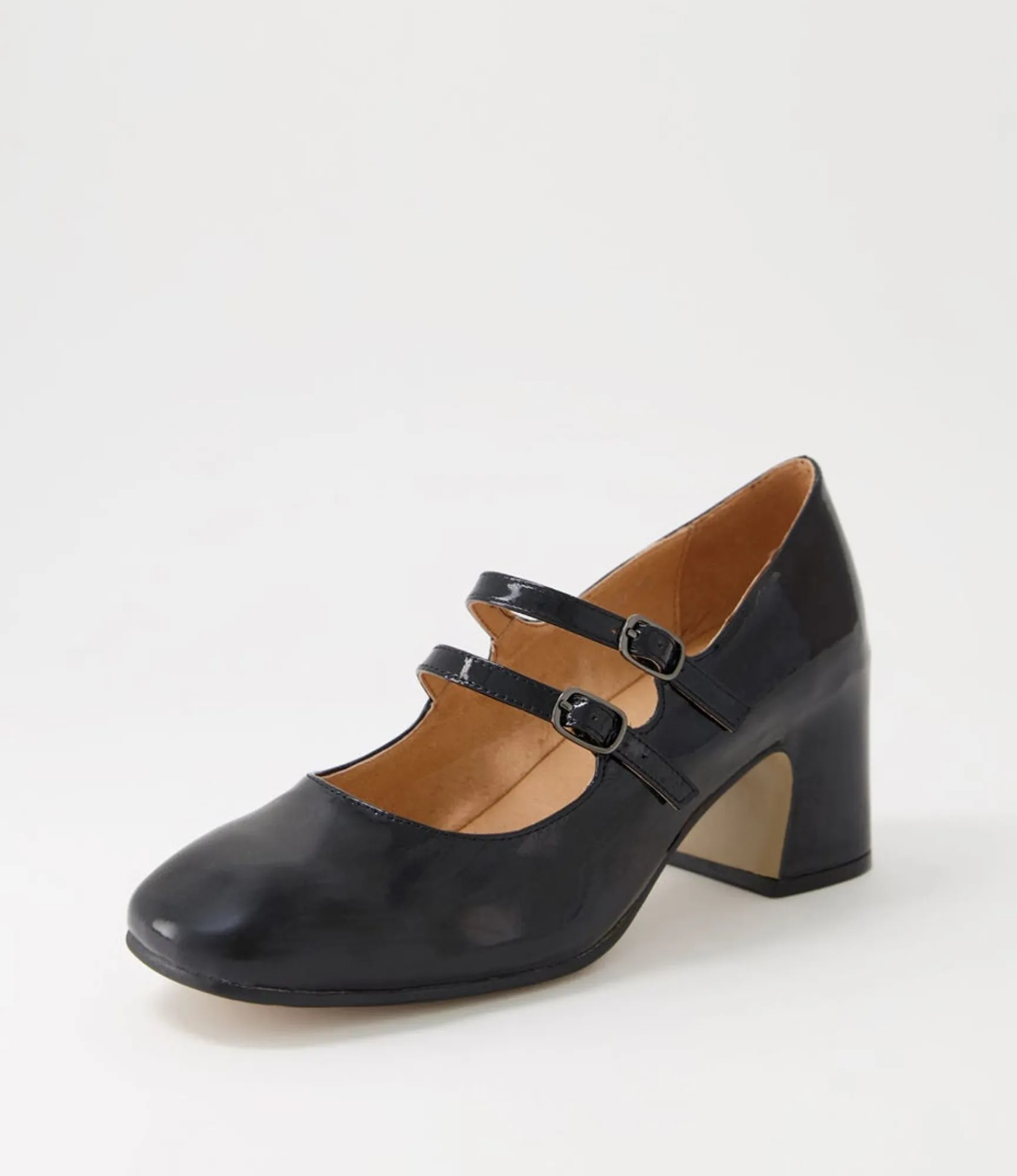 Sale Midas Shoes Fiore Black Patent Leather Mary Janes