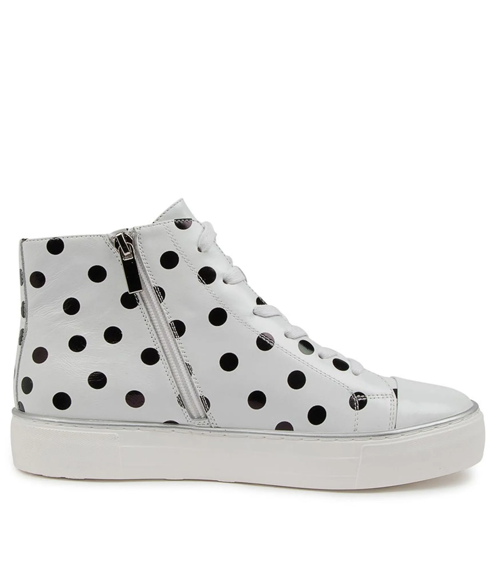 New Midas Shoes Flick White&Black Spot
