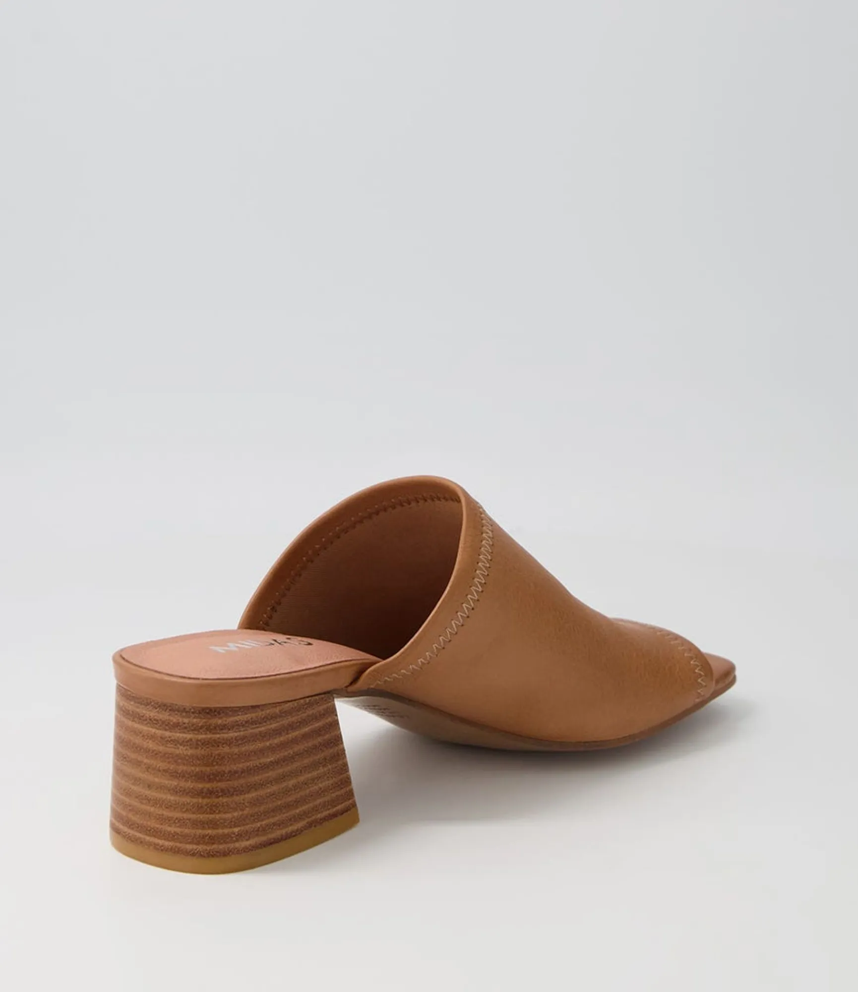 Cheap Midas Shoes Florene Tan Leather Slides