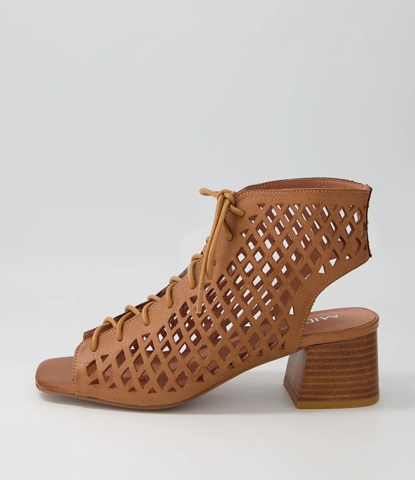 Shop Midas Shoes Floss Dark Tan Leather Sandals
