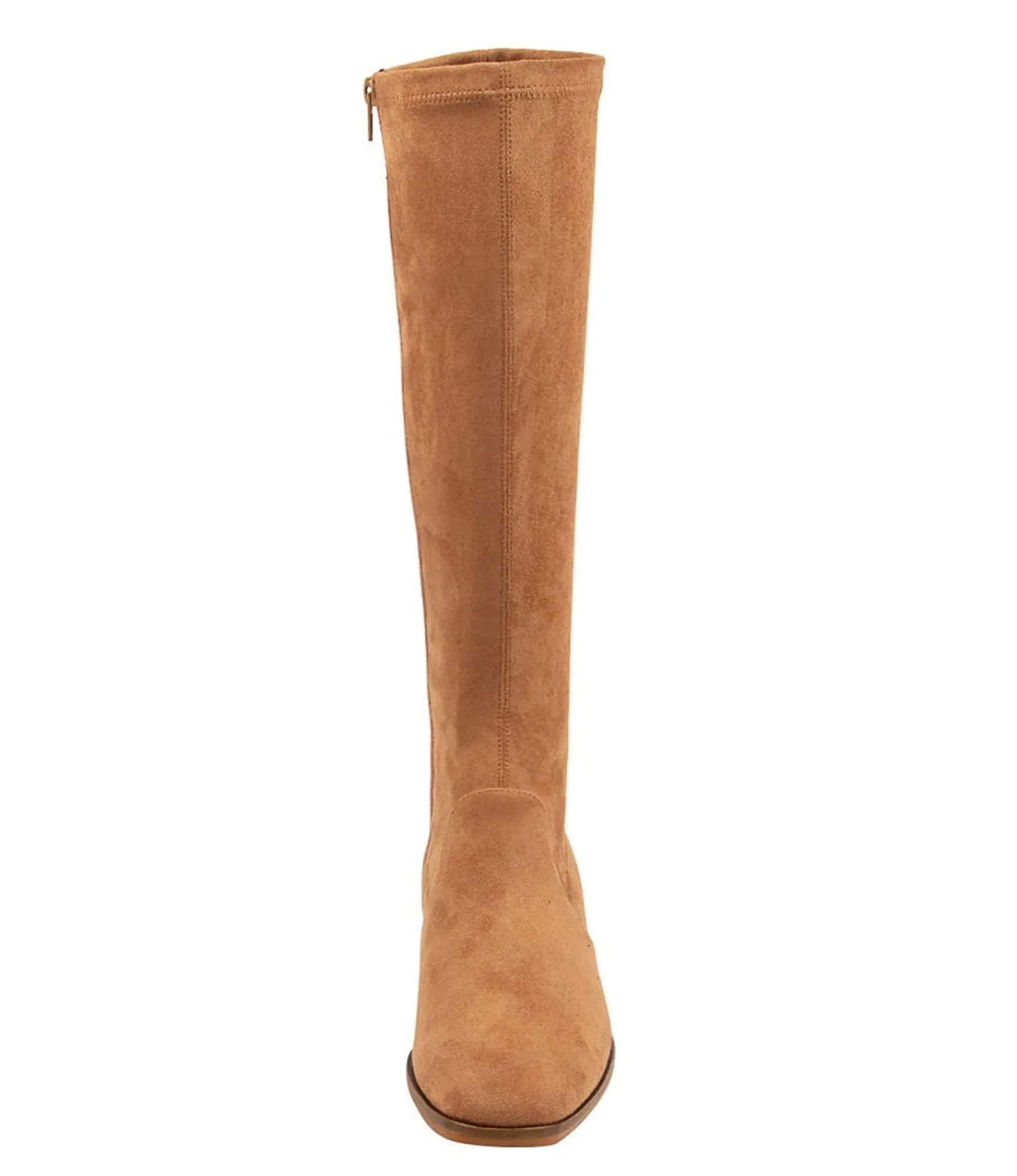 Discount Midas Shoes Flowe Caramel Microsuede Knee High Boots